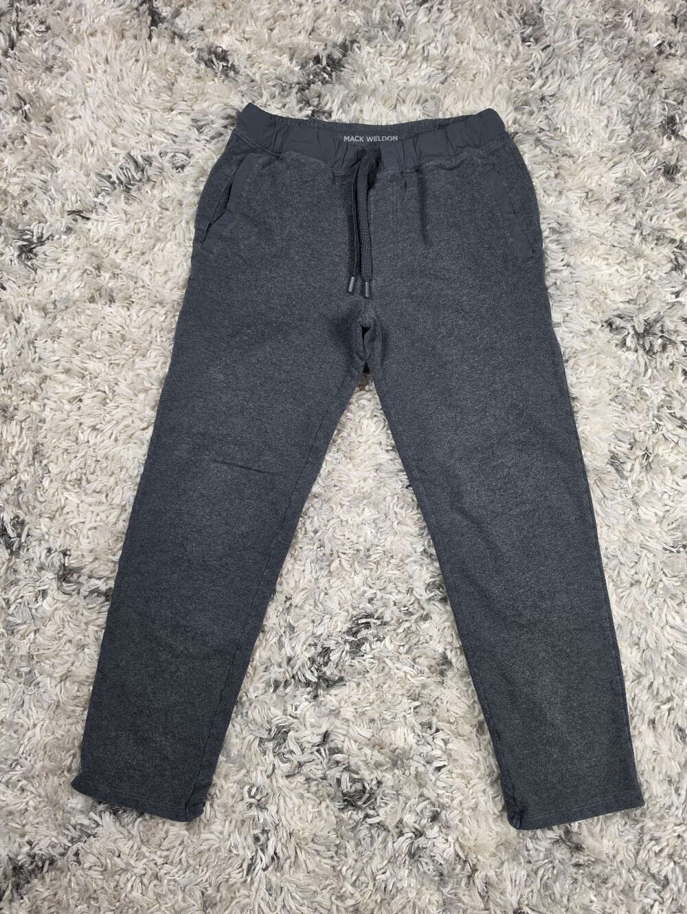 Mack Weldon Ace Sweatpants Joggers Men’s Small Gray Drawstring Lounge Athleisure